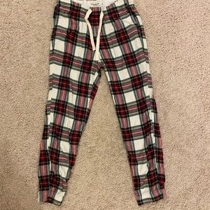 Abercrombie flannel pajama jogger pants